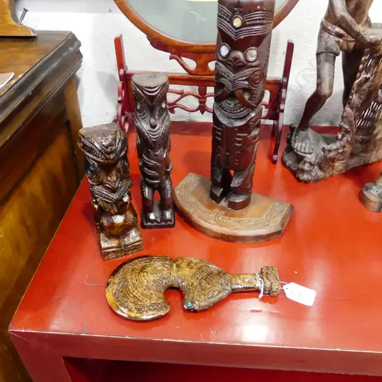 MAORI CARVINGS & RESIN PIECES