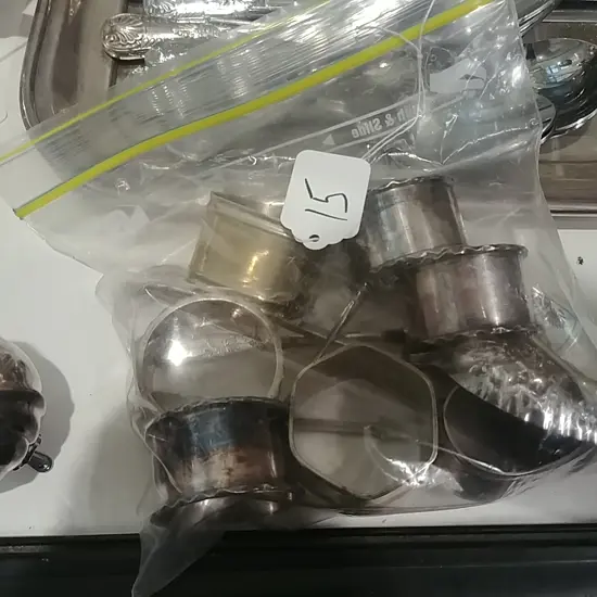 ASST. S/PLATE CUTLERY & NAPKIN RINGS X12 PCES