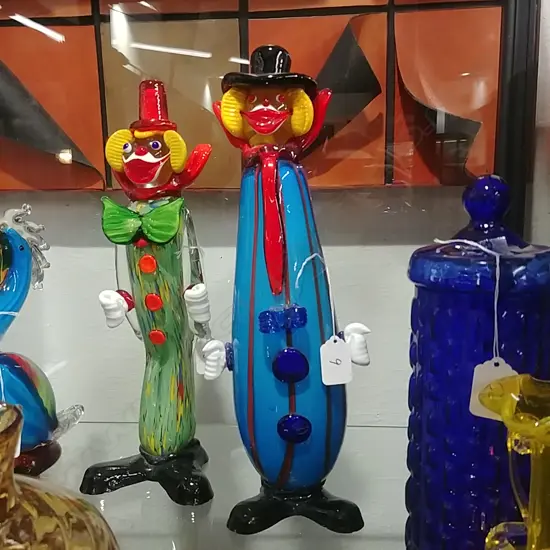 COLOURED GLASS CLOWN