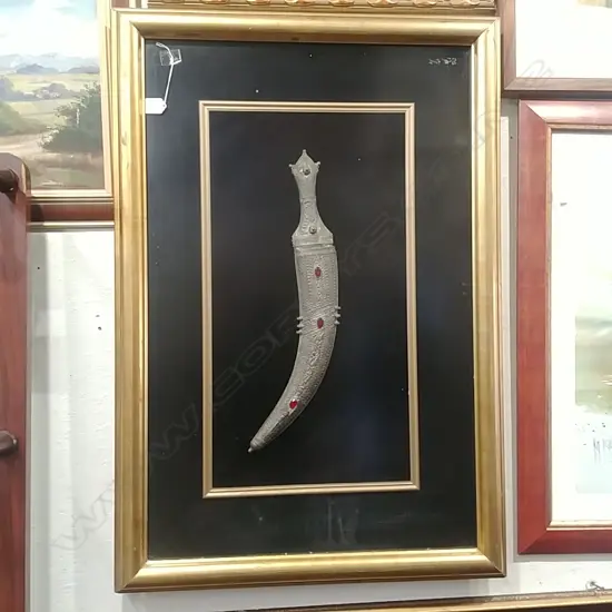 FRAMED MIDDLE EASTERN KNIFE