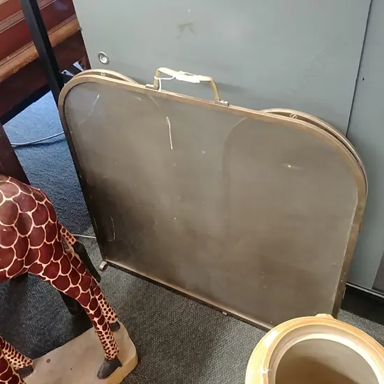 BRASS 3 SECTION FIRE SCREEN