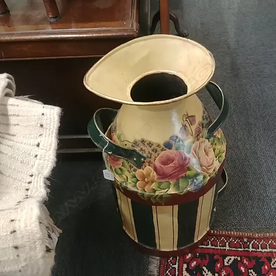HAND PAINTED MILK PAIL