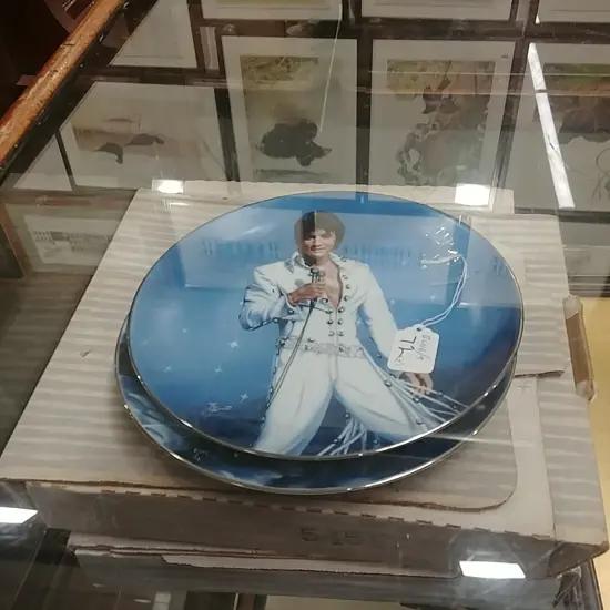  2 DELPHI CHINA ELVIS PLATES
