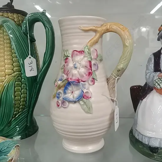 CLARICE CLIFF RELIEF MOULDED VASE 