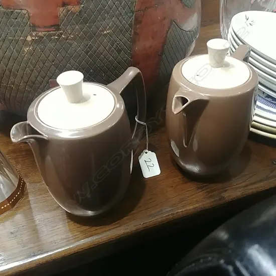 2 BRANKSOME CHINA COFFEE POTS