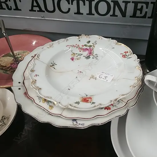 FOUR 18THC CHINA PLATES (AF)