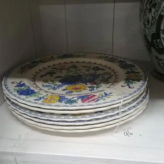6 MASONS PLATES