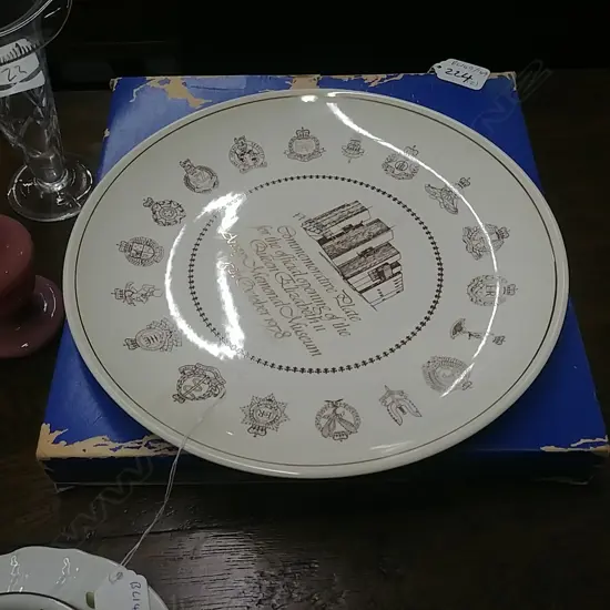 C/LYNN COMMEMORATIVE PLATES ARMY + LODGE