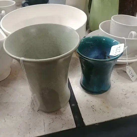 OLIVE JONES VASES X 2 A/F