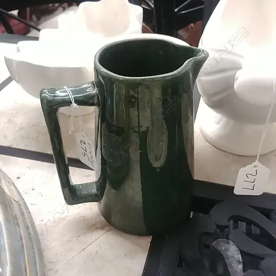 LUKE ADAMS SYDENHAM GREEN GLAZED JUG