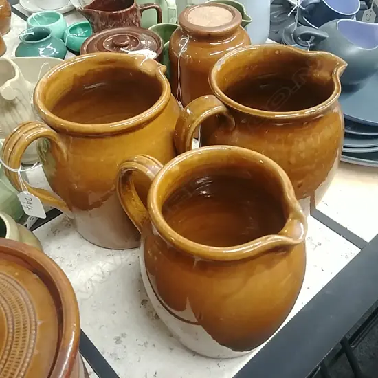 TIMARU STOUR WARE JUGS X 3