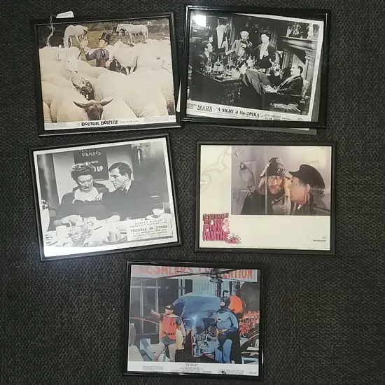 5 FRAMED MOVIE POSTERS SMALL