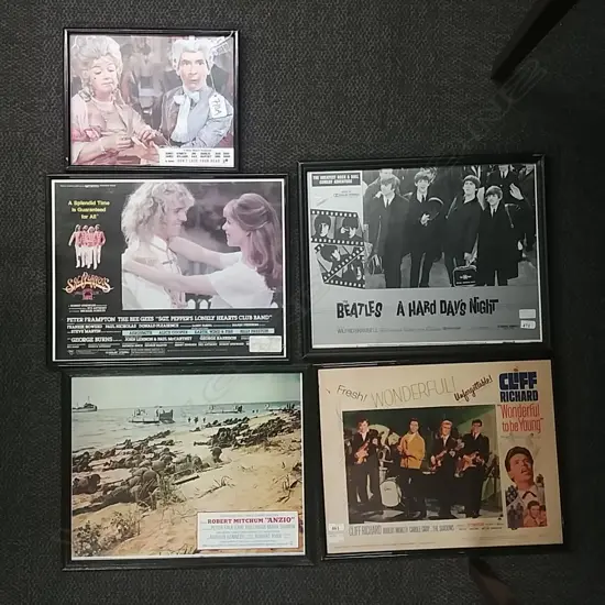 5 FRAMED MOVIE POSTERS SMALL