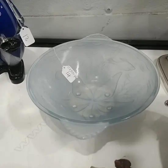 ART DECO FROSTED BOWL UNDERSEA DECORATION