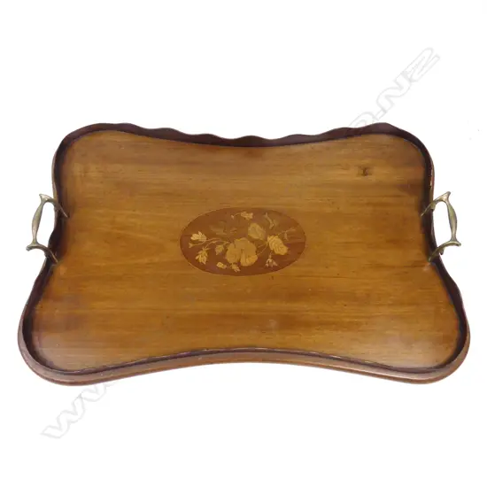 An Edwardian Sheraton Revival tray