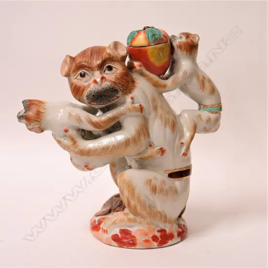 A 20thC Meissen monkey teapot