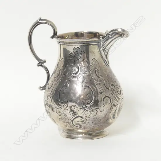 A Victorian silver cream jug