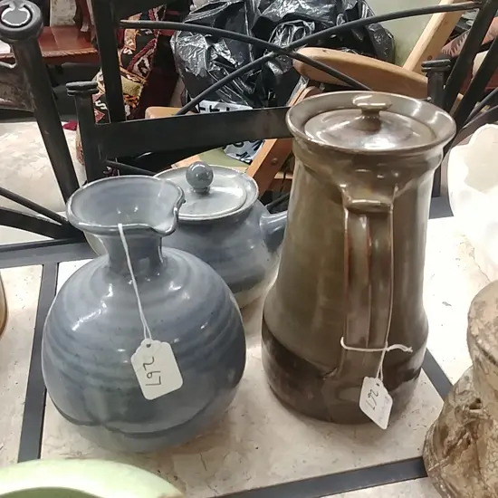 WAIMEA POTTERY C/T POTS + JUG