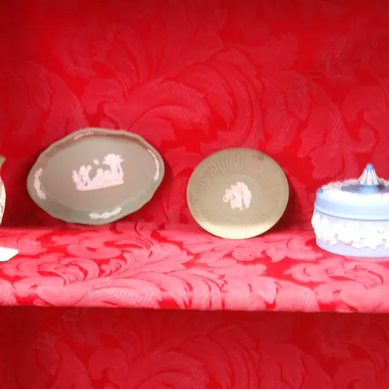 W/WOOD SAGE DISH JUG +BOX