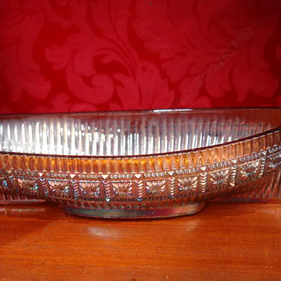 CARNIVAL GLASS CANOE