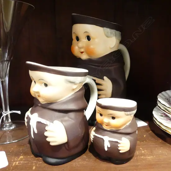 3 HUMMEL MONK JUGS