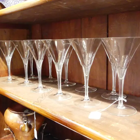 11 STEMMED CHAMPAGNE GLASSES