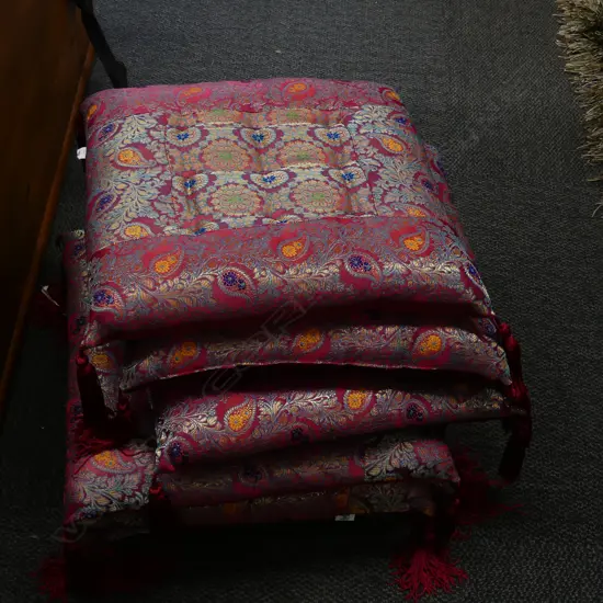 BOX OF CHINESE CUSHIONS