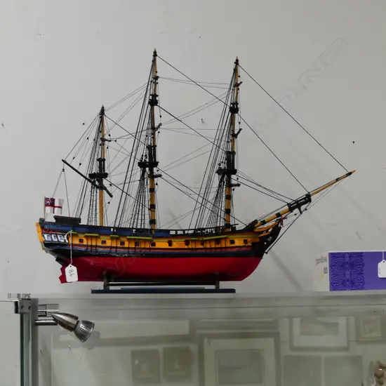 WOODEN MODEL OF HMS PANDORA