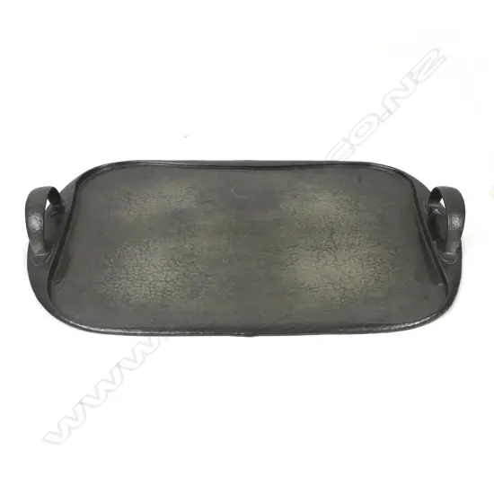 A Tudric pewter tray designed by Archibald Knox for Liberty & Co.