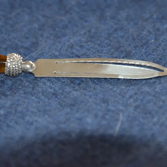 SILVER PAPER CLIP IN THISTLE MOUNT 1914