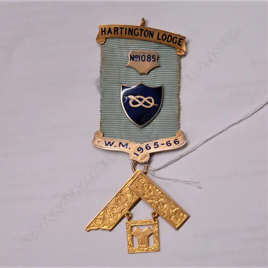 9CT MASONIC JEWEL