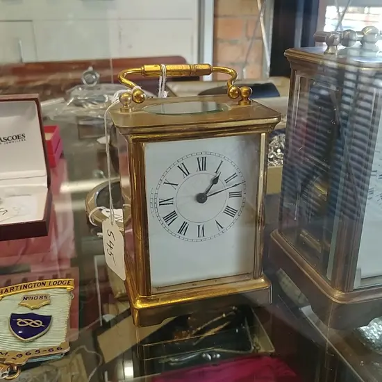 BRASS CARRIAGE CLOCK