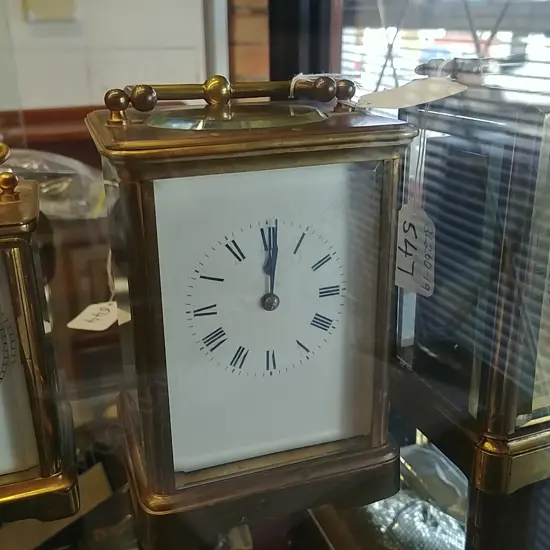 BRASS CARRIAGE CLOCK 