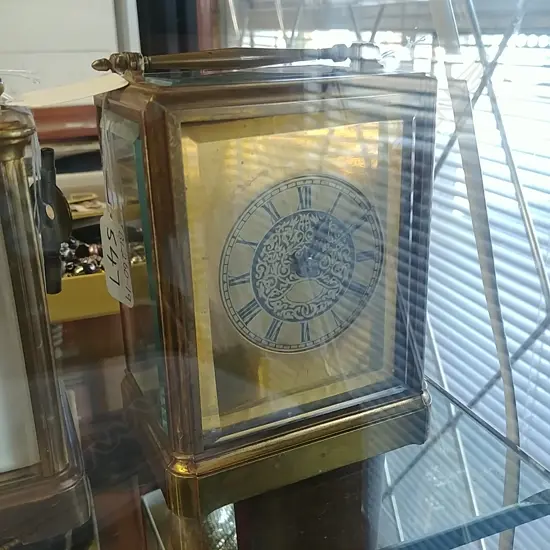 BRASS CARRIAGE CLOCK (SLIGHTLY LARGER)