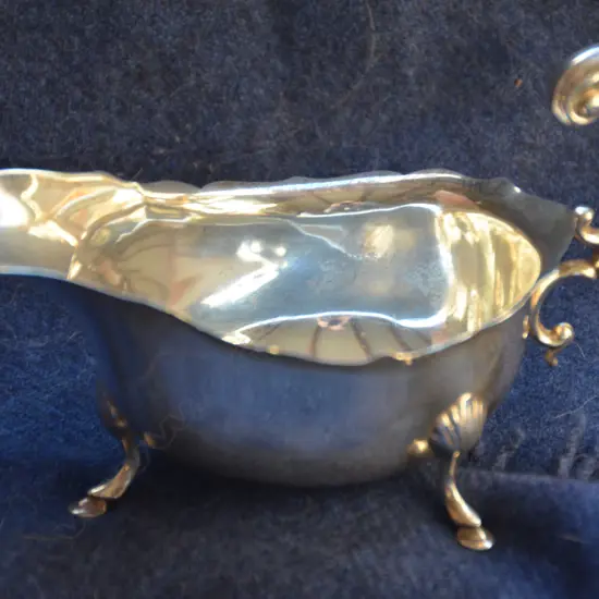 GEO III STYLE SILVER SAUCEBOAT 1927