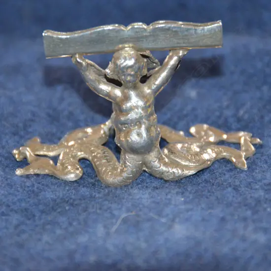 SILVER PLACE CARD HOLDER 