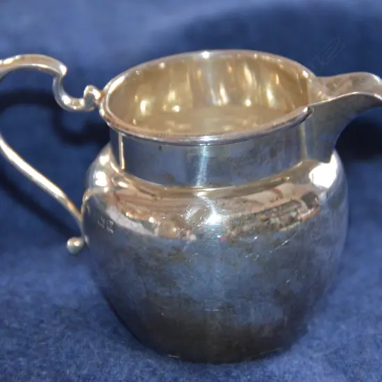 GEO II STYLE SILVER CREAM JUG 1939