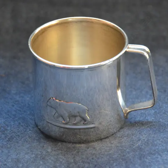 SILVER NORWEGIAN CHRISTENING MUG 1970