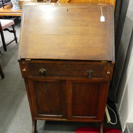 OAK DROP FRONT BUREAU