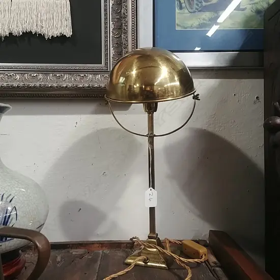 VINTAGE BRASS DESK LAMP