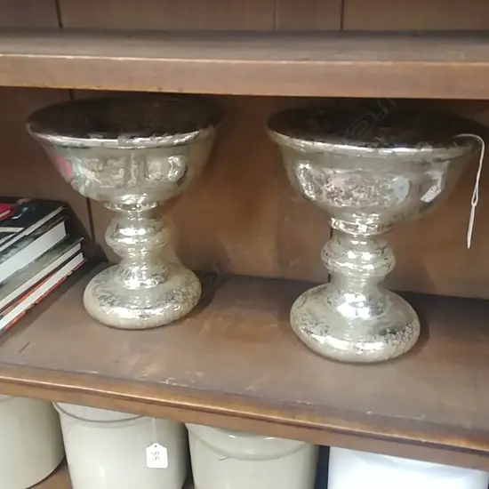 PR OF GLASS ORNAMENTS