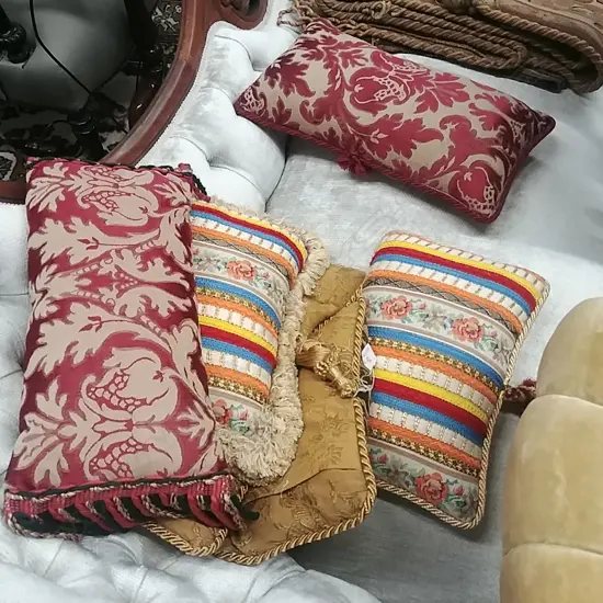 6 DESIGNER CUSHIONS BY KEVIN BERKAHN