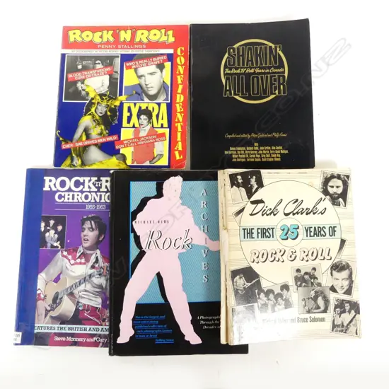 Five books pertaining to music