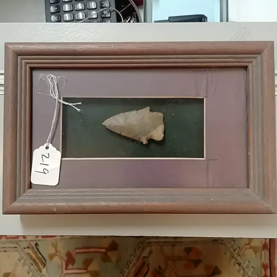 STONE AGE ARROWHEAD FRAMED