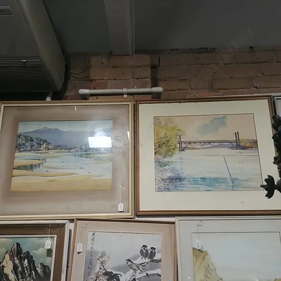 2 LANDSCAPE W/COLOURS BY M NAYLOR + ONE 1946