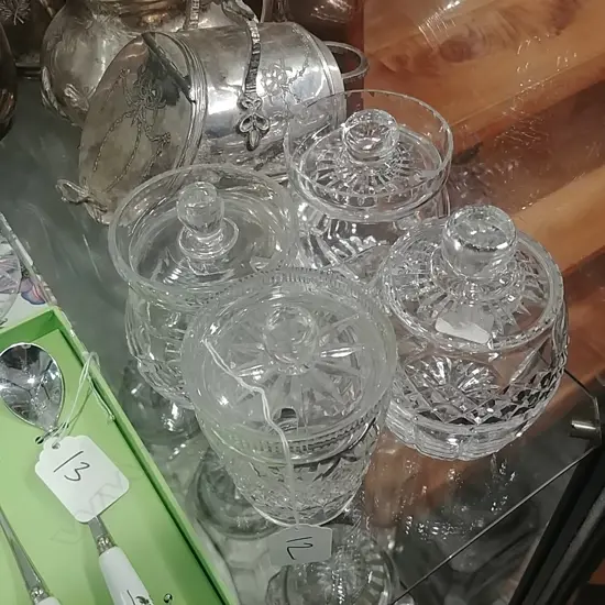 4 PICKLE JARS