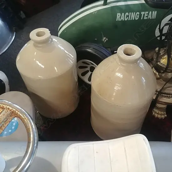 2  STONEWARE BOTTLES