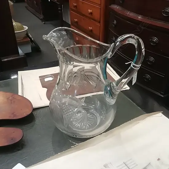 LARGE CRYSTAL JUG