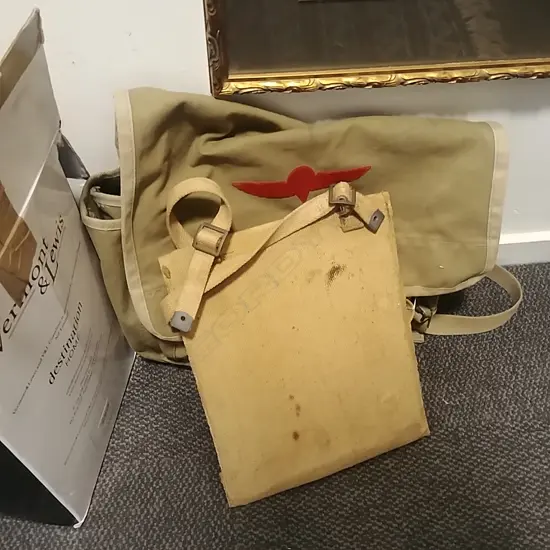 ARMY MAP CASE BAG & 2 BELTS