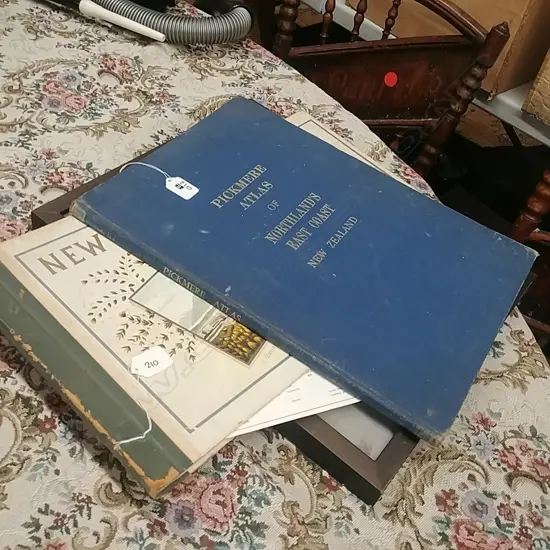 FRAMED LITHO/NZ ILLUSTRATED/PICKMERE ATLAS